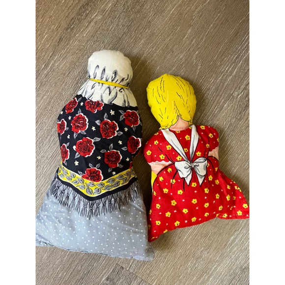 Girls Unbranded Dolls & Accessories One Size Red Yellow Fabric Dolls - Picture 5 of 5